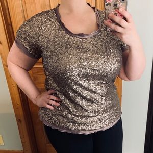 Lane Bryant Sequin top size 18/20